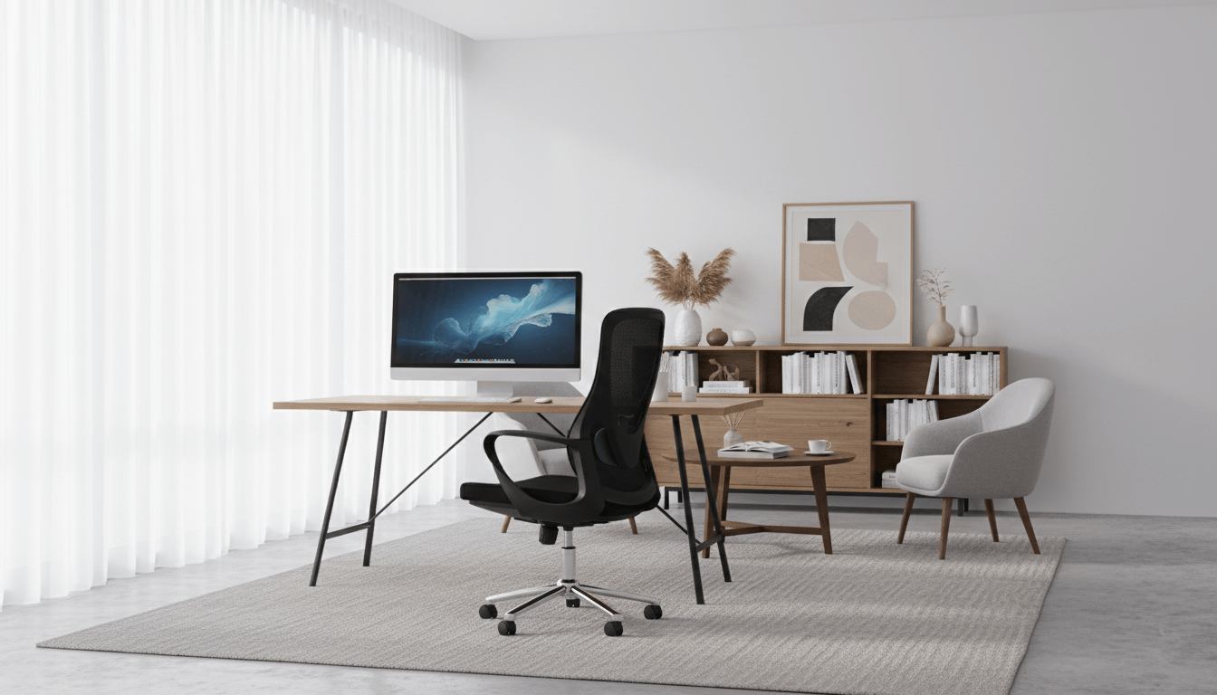 Romulus Black Office Chair